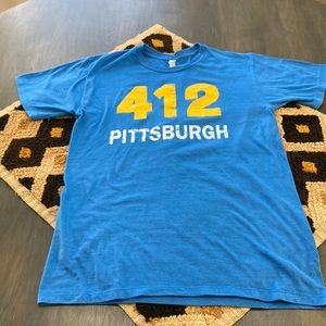 412 Pittsburgh t-shirt unisex Sz small